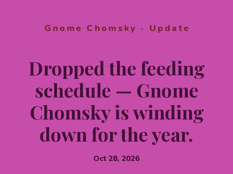 Gnome Chomsky