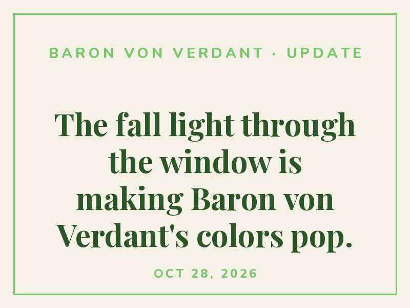 Baron von Verdant